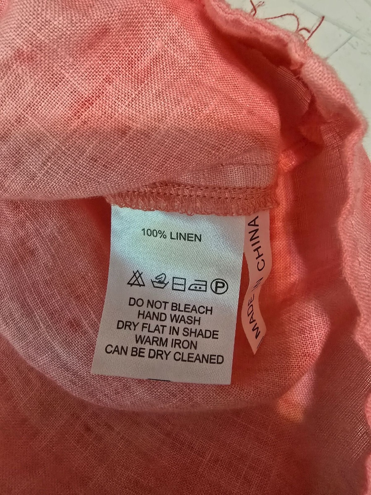 Fantazia Pink Oversized Lagenlook Ruffled Button-Front Linen Jacket With Pockets