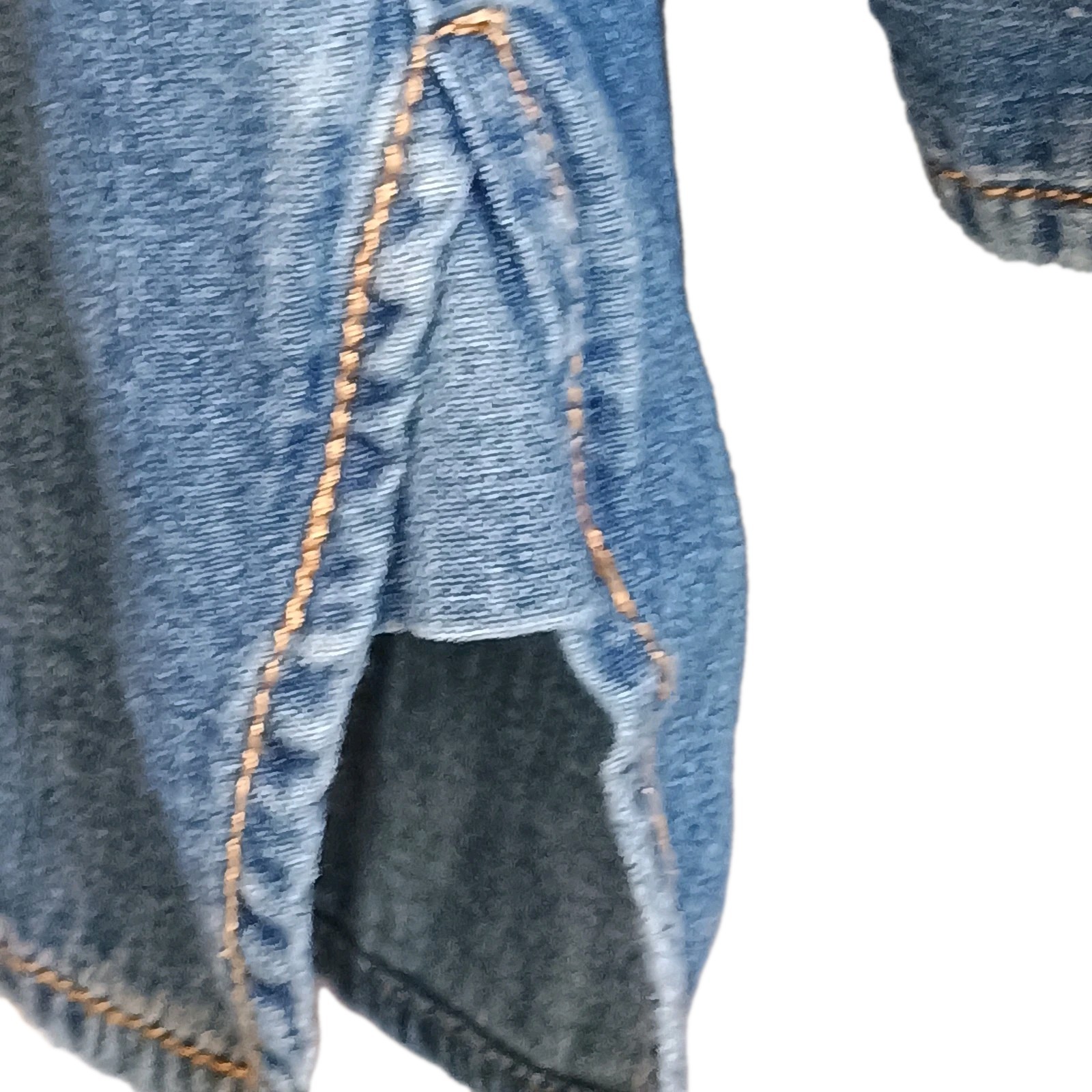 CURRENT/ELLIOTT STUDDED BLUE DENIM JEAN “The Perfect Shirt” SIZE 1 MSRP $215