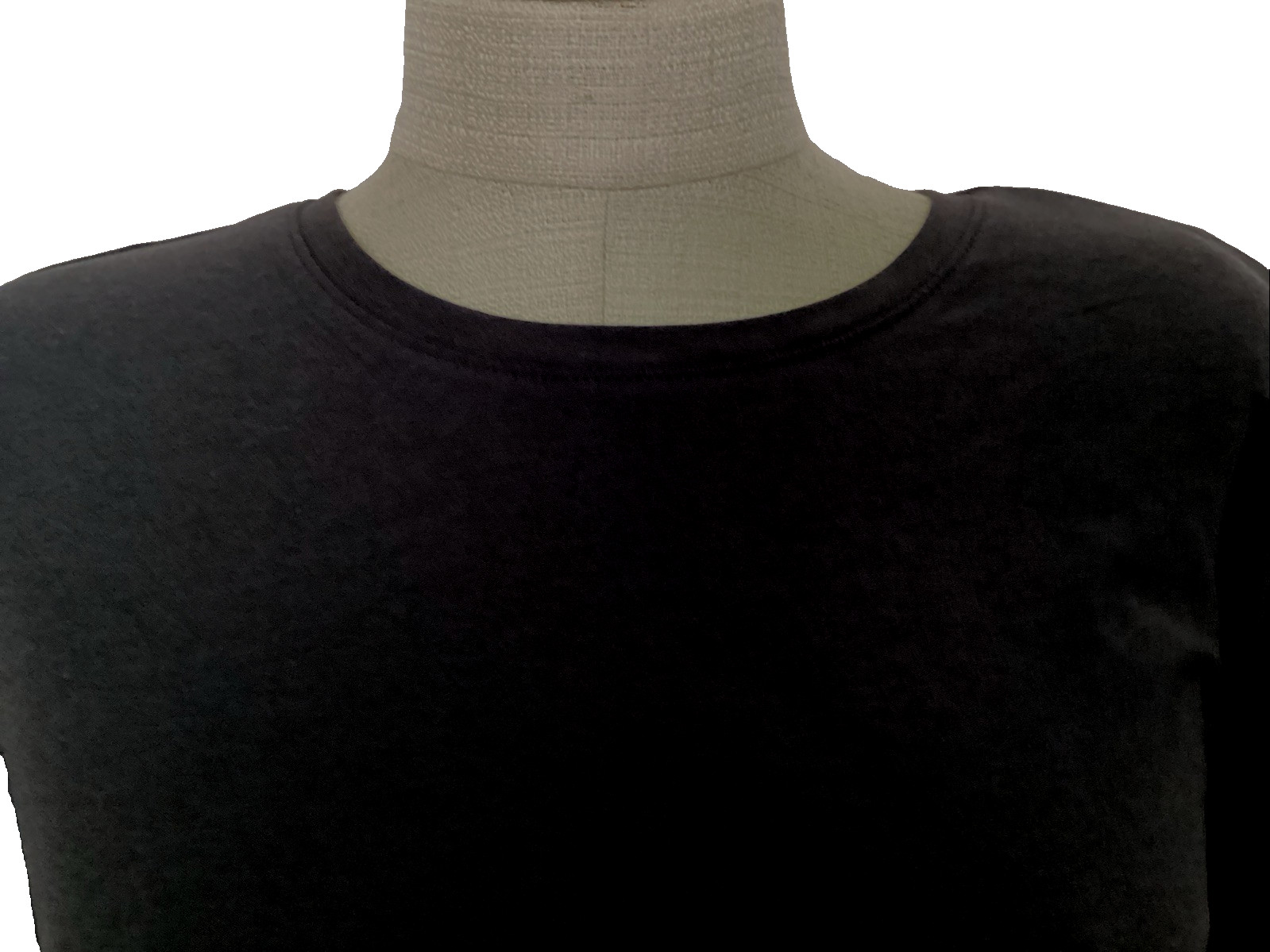 ATHLETIC WORKS MOISTURE WICKING BUTTERCORE Black Soft Knit Tee Shirt Sz. 3XL*