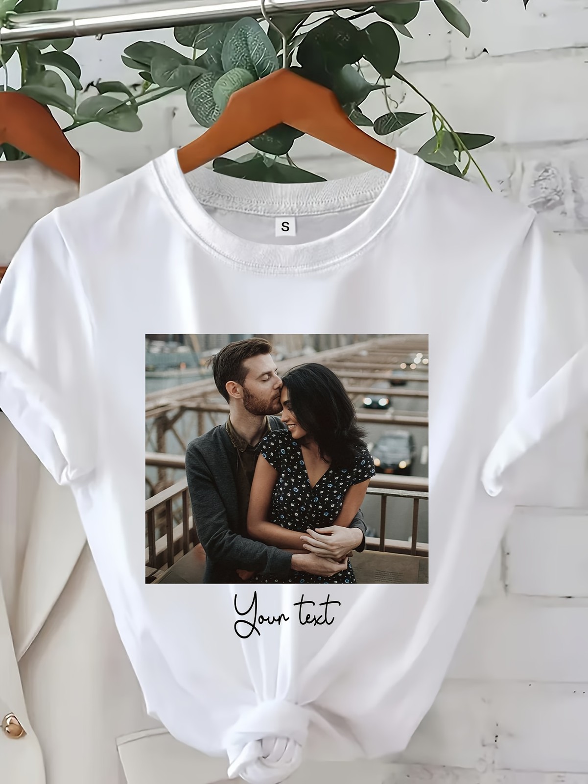 Custom Personalized T Shirt Print Logo Photo Text Custom Shirt Tee Pullover❀