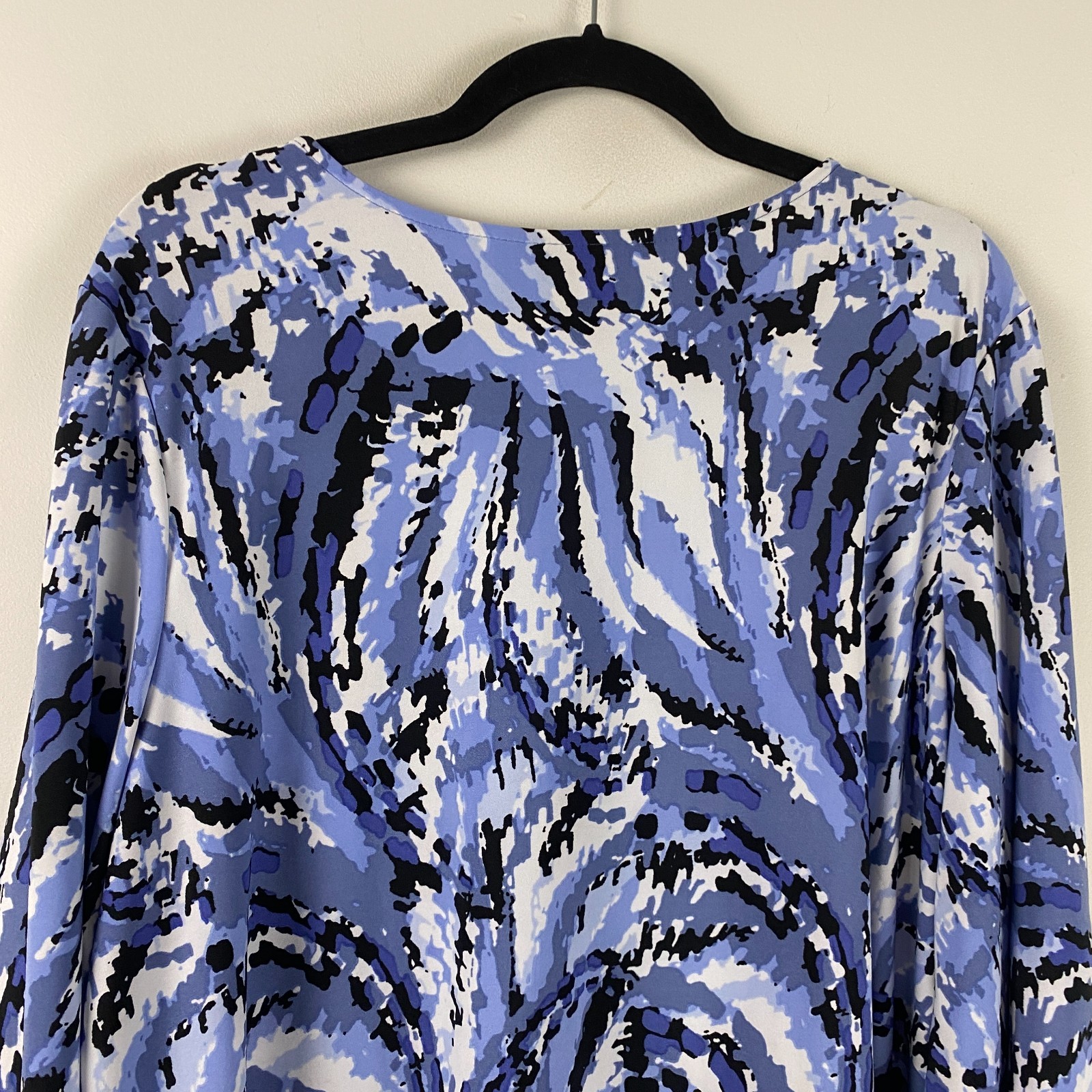 Attitudes by Renee Como Jersey V-Neck 3/4 Sleeve Hi Low Tunic Size 1X