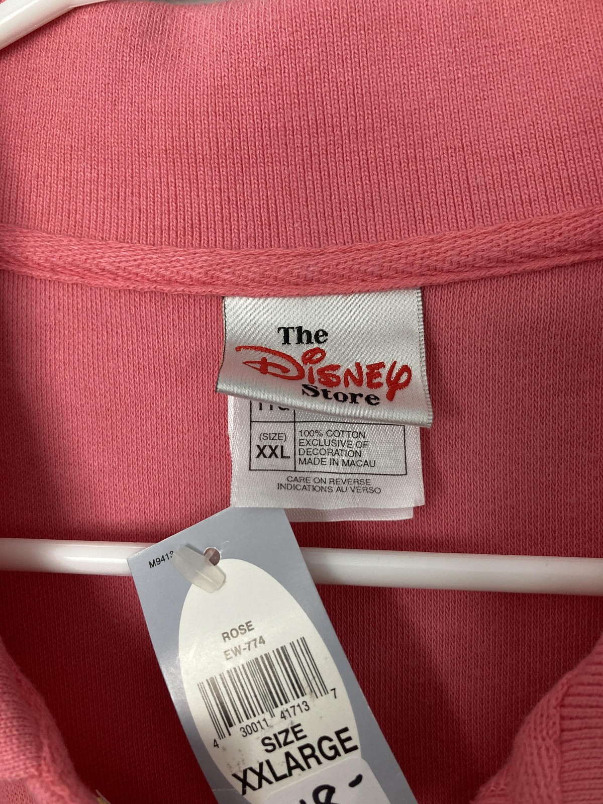 Vintage Disney Store Polo Shirt Women XXL Rose Eeyore Embroidered Cotton NWT