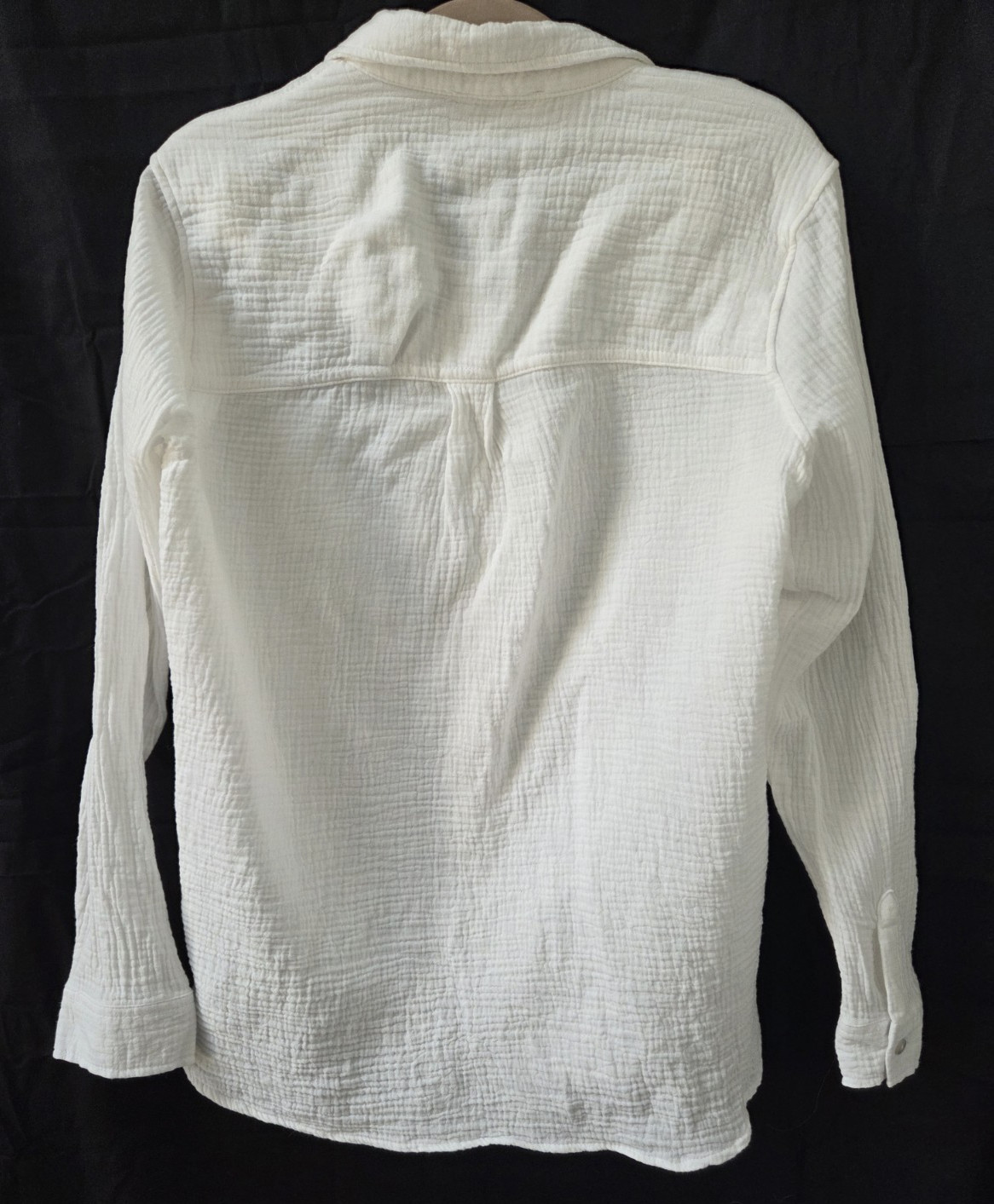 Jessica Simpson Sm White Gauze Button Up Shirt 100% Cotton Beach Vacation Resort