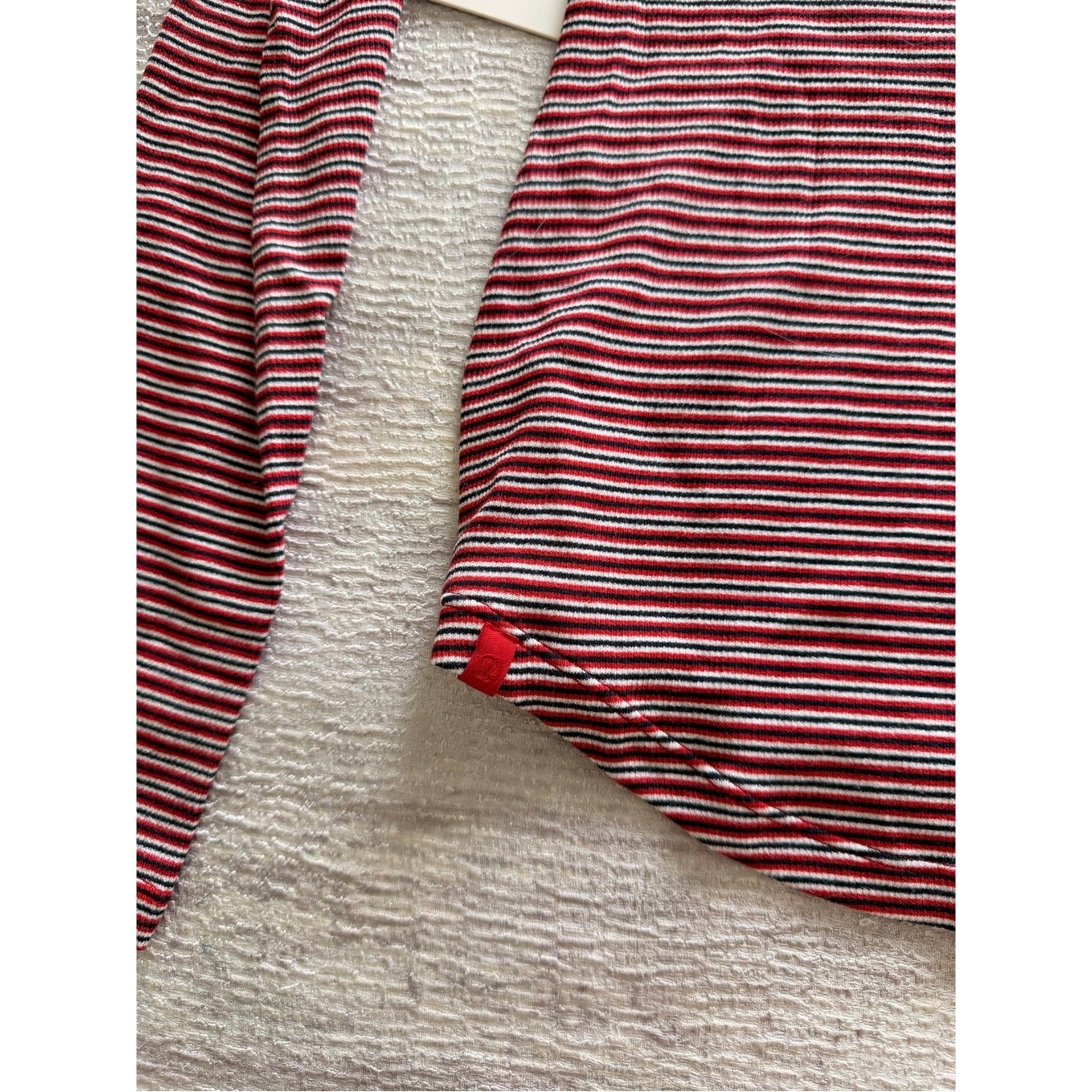 NWT Lululemon Women’s Hold Tight Long-Sleeve Striped Crew – Red & White Size 4