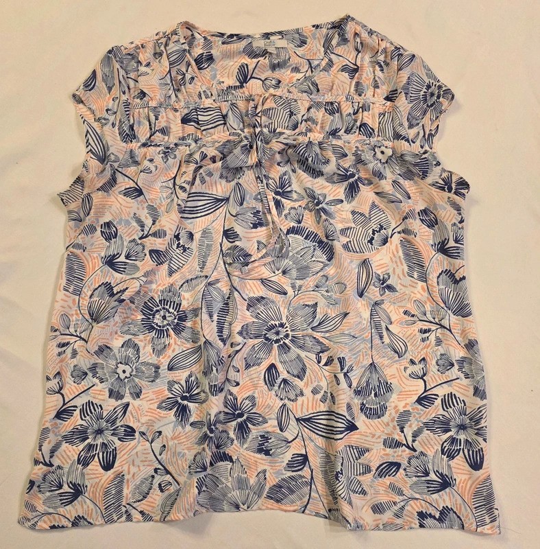 Croft & Barrow XL Floral Print Polyester Top