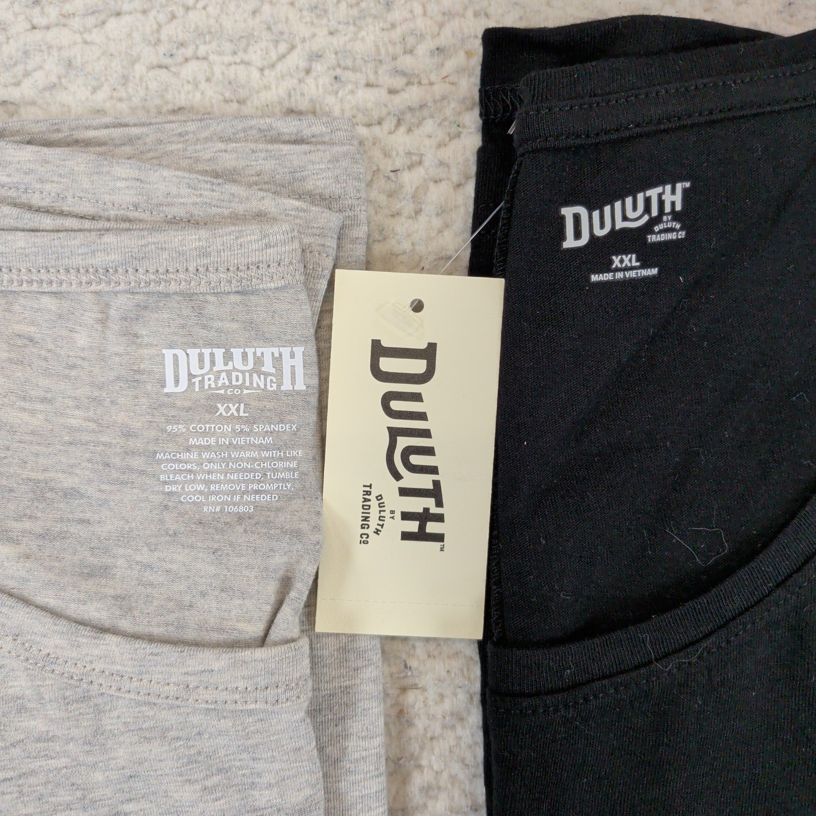 Duluth Trading Co Womens XXL Long Sleeve T-Shirt Lot 2 No-Yank Longtail Bundle