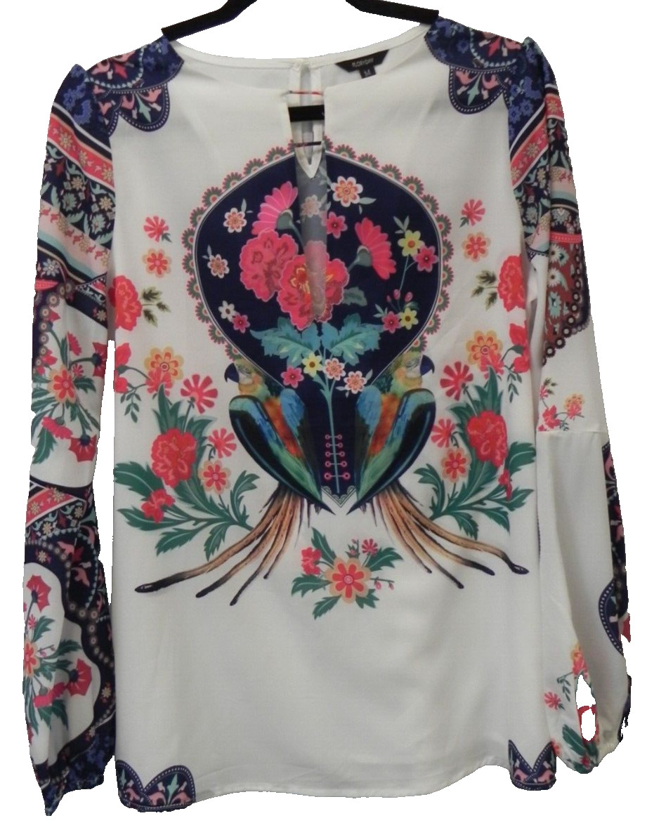Floryday medium parrot printed floral long sleeve blouse. boho