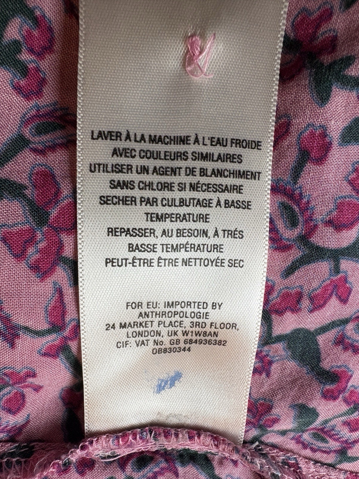 Anthropologie Maeve Petunia Pintuck Pleat Blouse Purple Pink Floral Tank Small