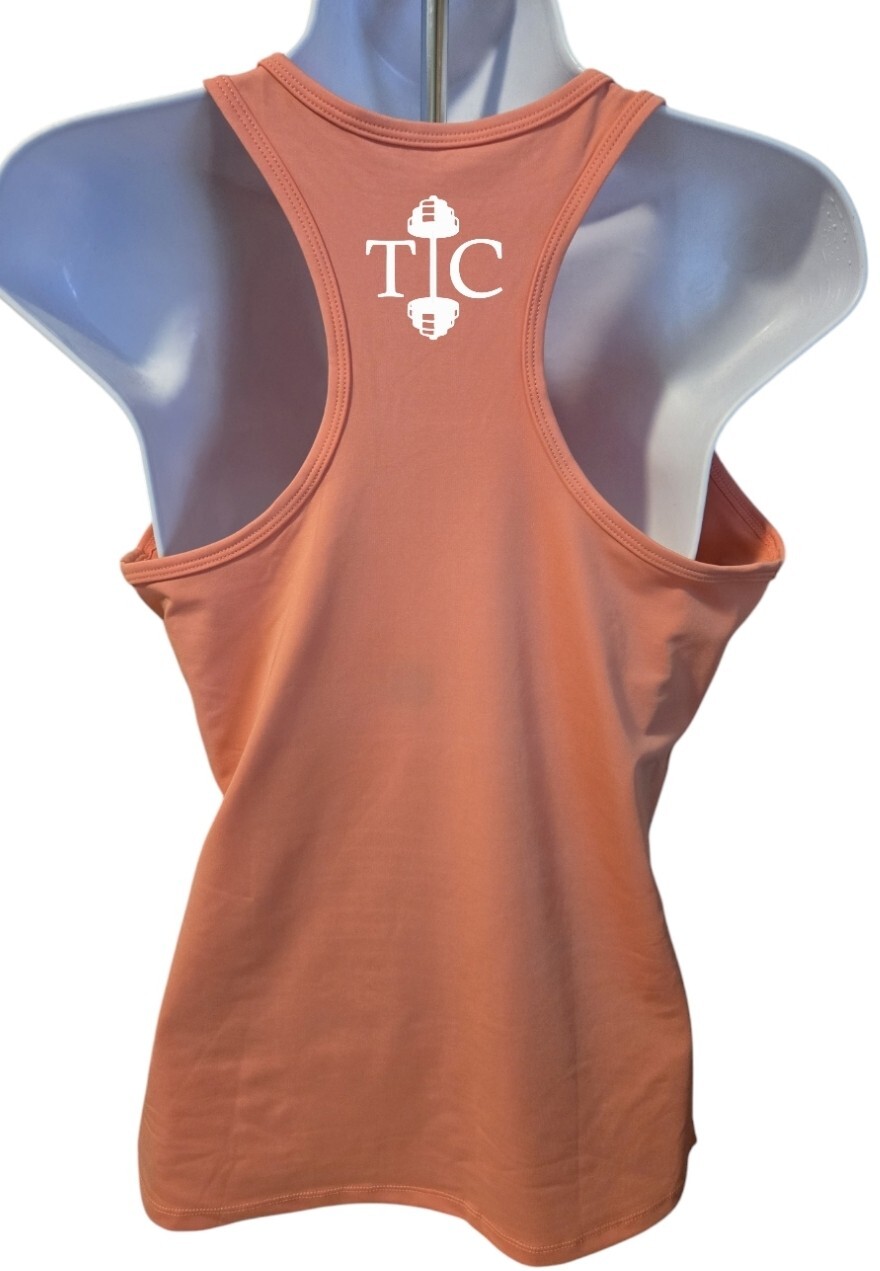 Women’s “Build The Peach” Light Pink Sport Workout Tank Top Small to 2X-Large