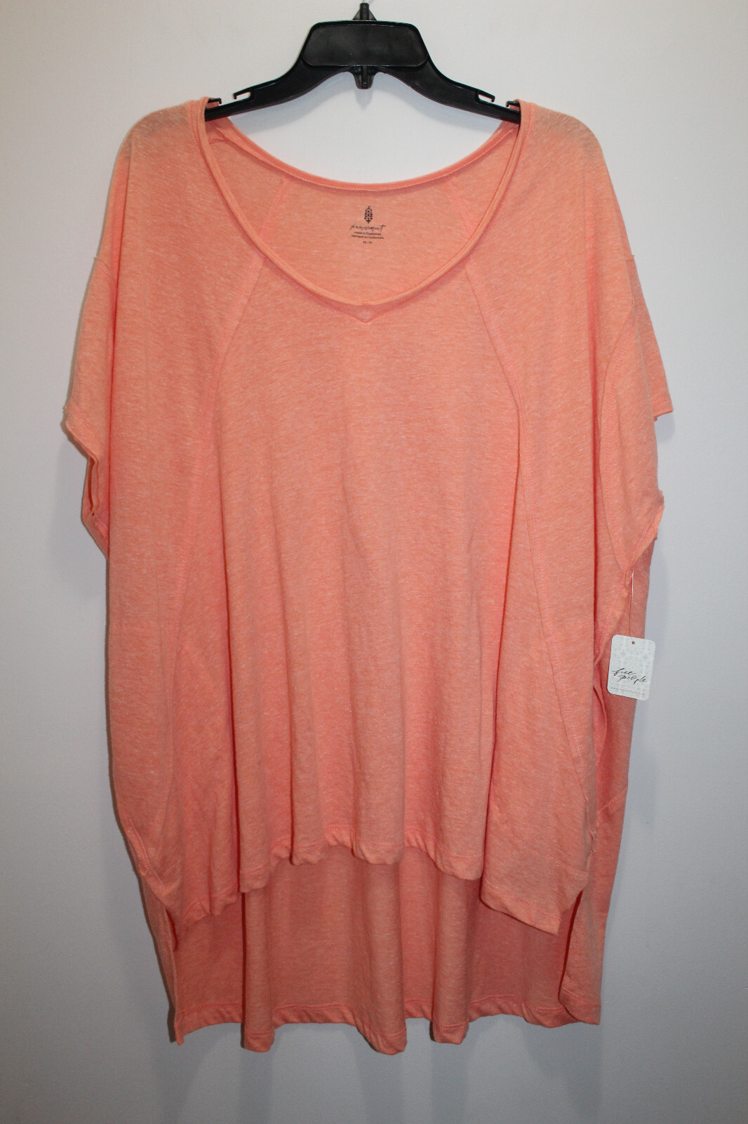 FREE PEOPLE MOVEMENT CITY VIBEZ TUNIC TEE OB815486 MORNING BURST SIZE XS