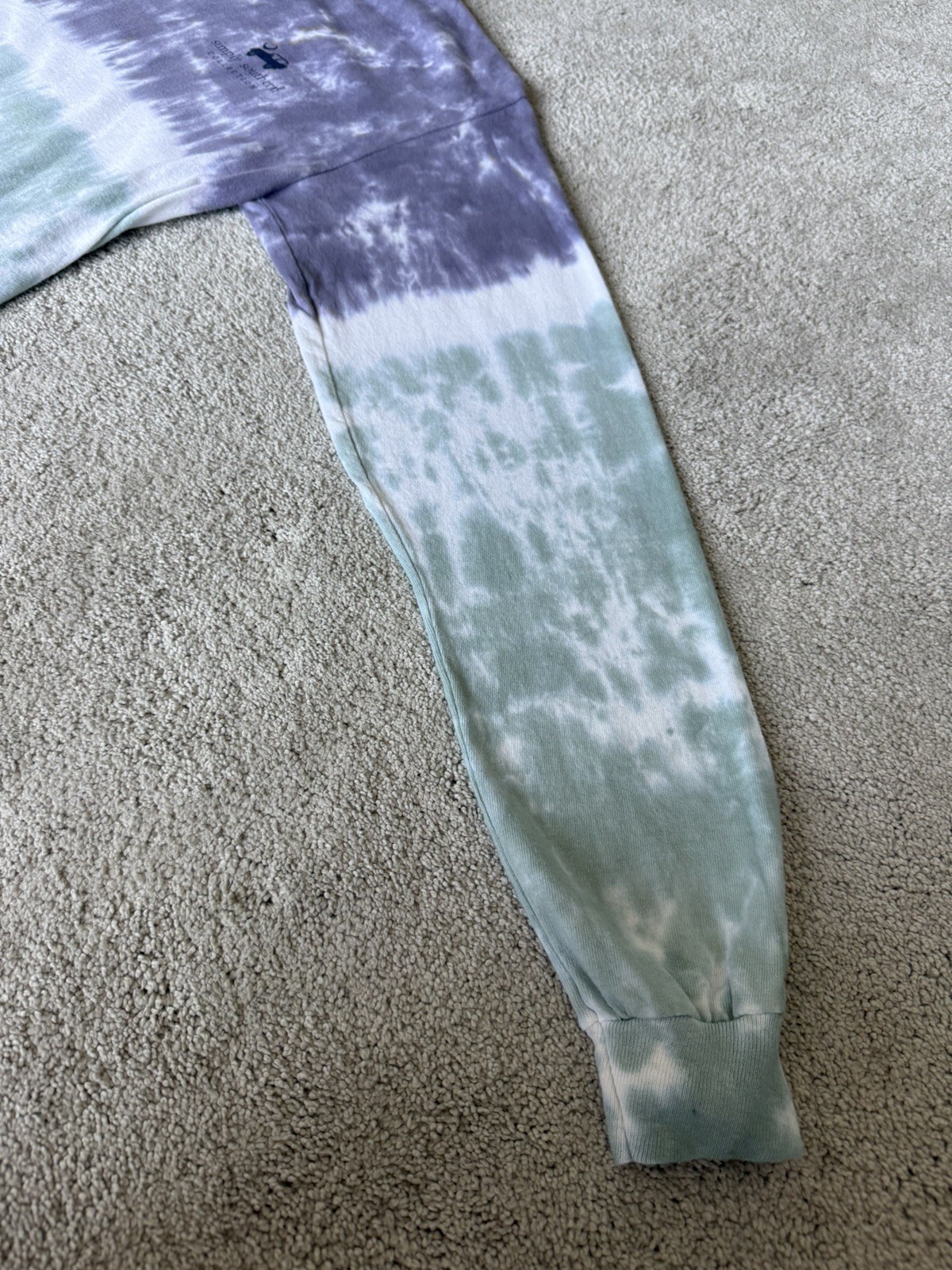 NEW Simply Southern Shirt Tell Mountains Tie Dye Purple Green Pink Jeep Medium