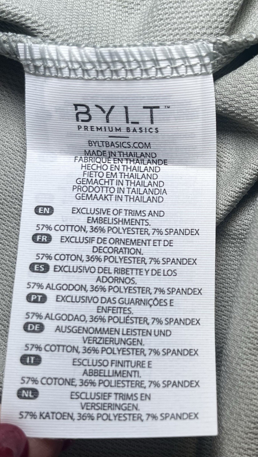 BYLT Premium Basics Drift Long Sleeve Top Willow Women’s Size Medium