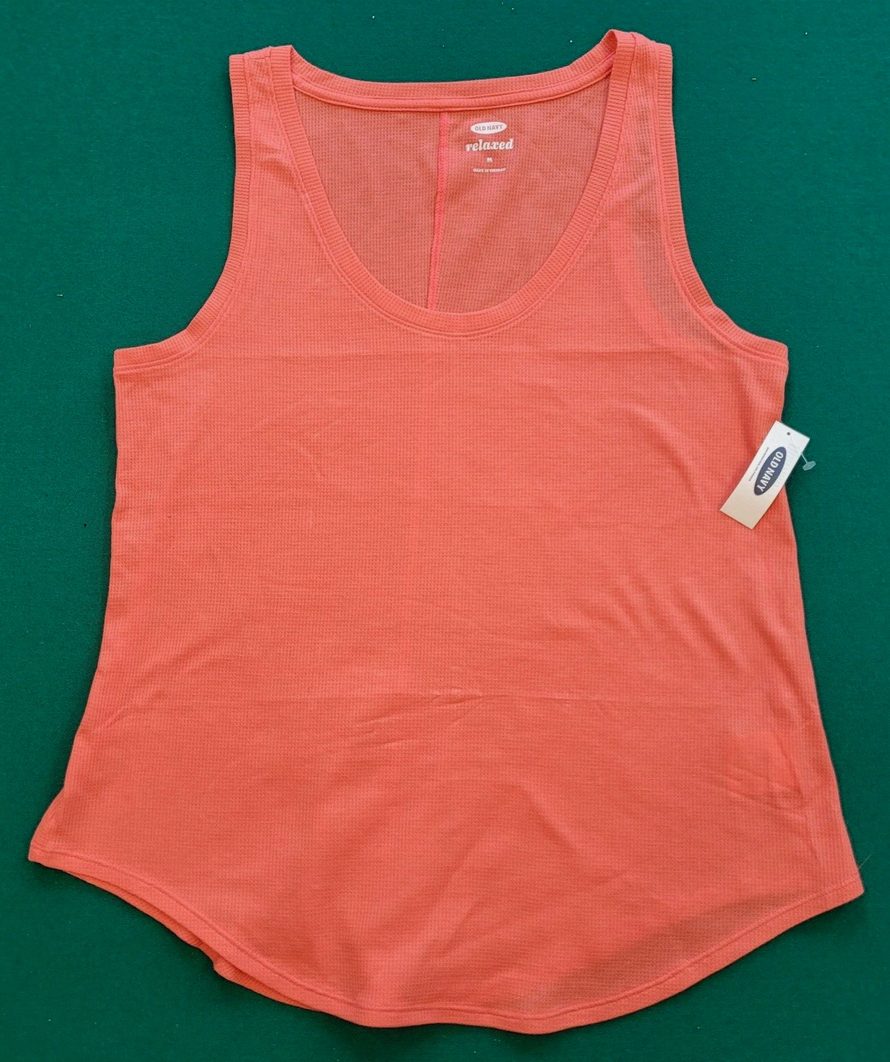 Old Navy Women’s Salmon Tank Top Relaxed Fit Size M New /tags