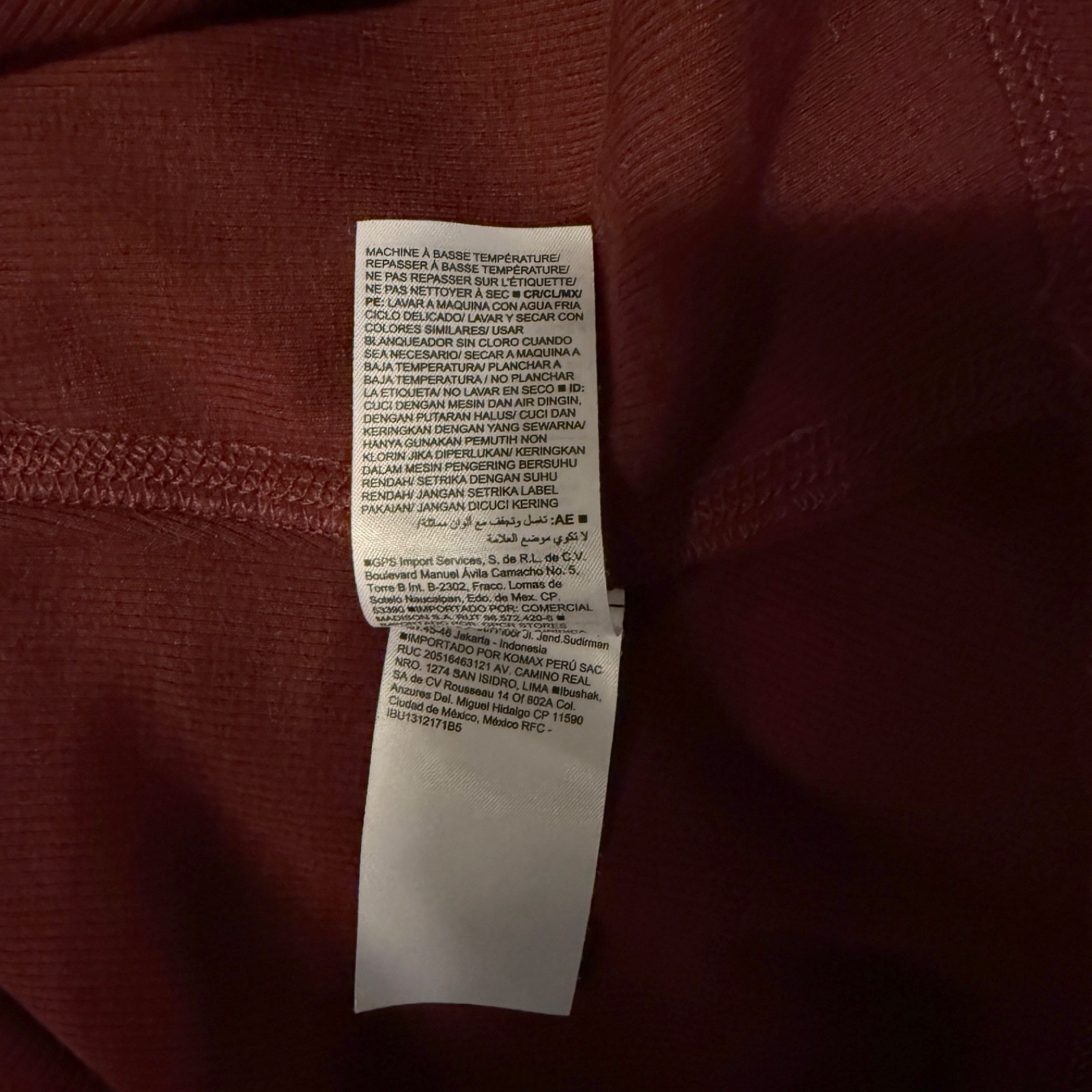 Old Navy Burgundy Slim Fit Ribbed Henley Size Extra Large
