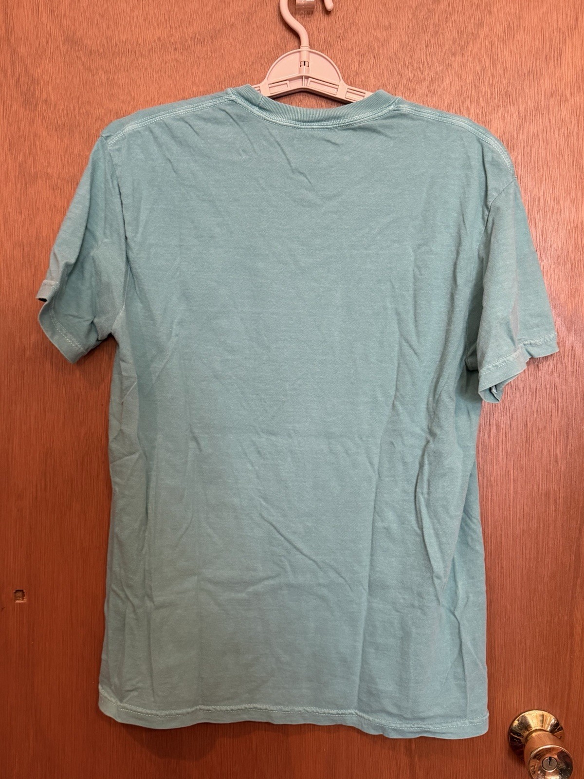 Gildan Comfort Colors Seafoam Green Butterfly Print T-Shirt Size Medium