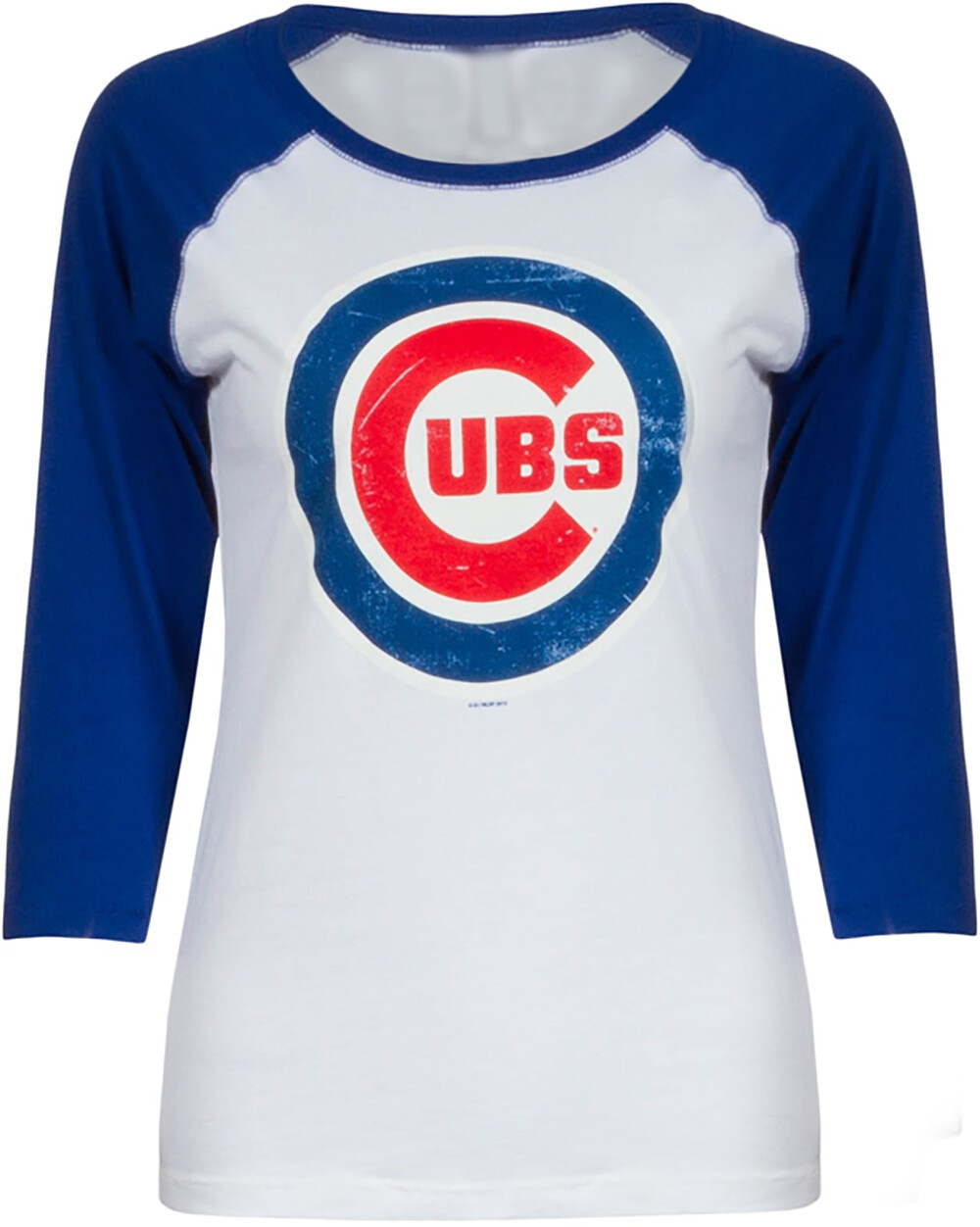 Chicago Cubs Women’s T-Shirt 3/4 Sleeve Bullseye