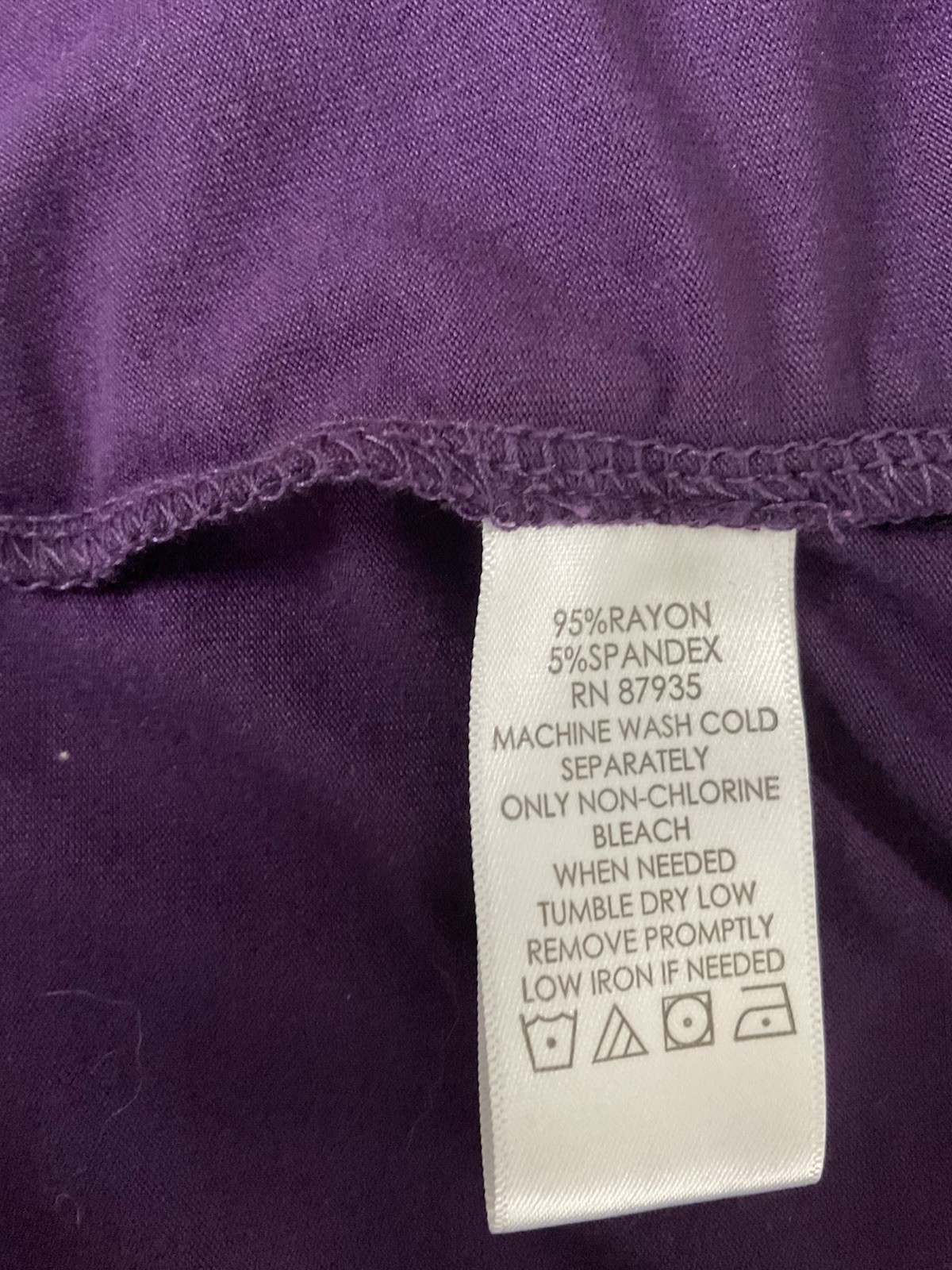 LOGO By Lori Goldstein Straight Hem Knit Tank, Violet Purple, Medium