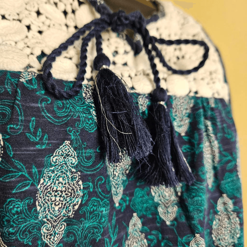 Great Northwest Indigo Boho Blouse