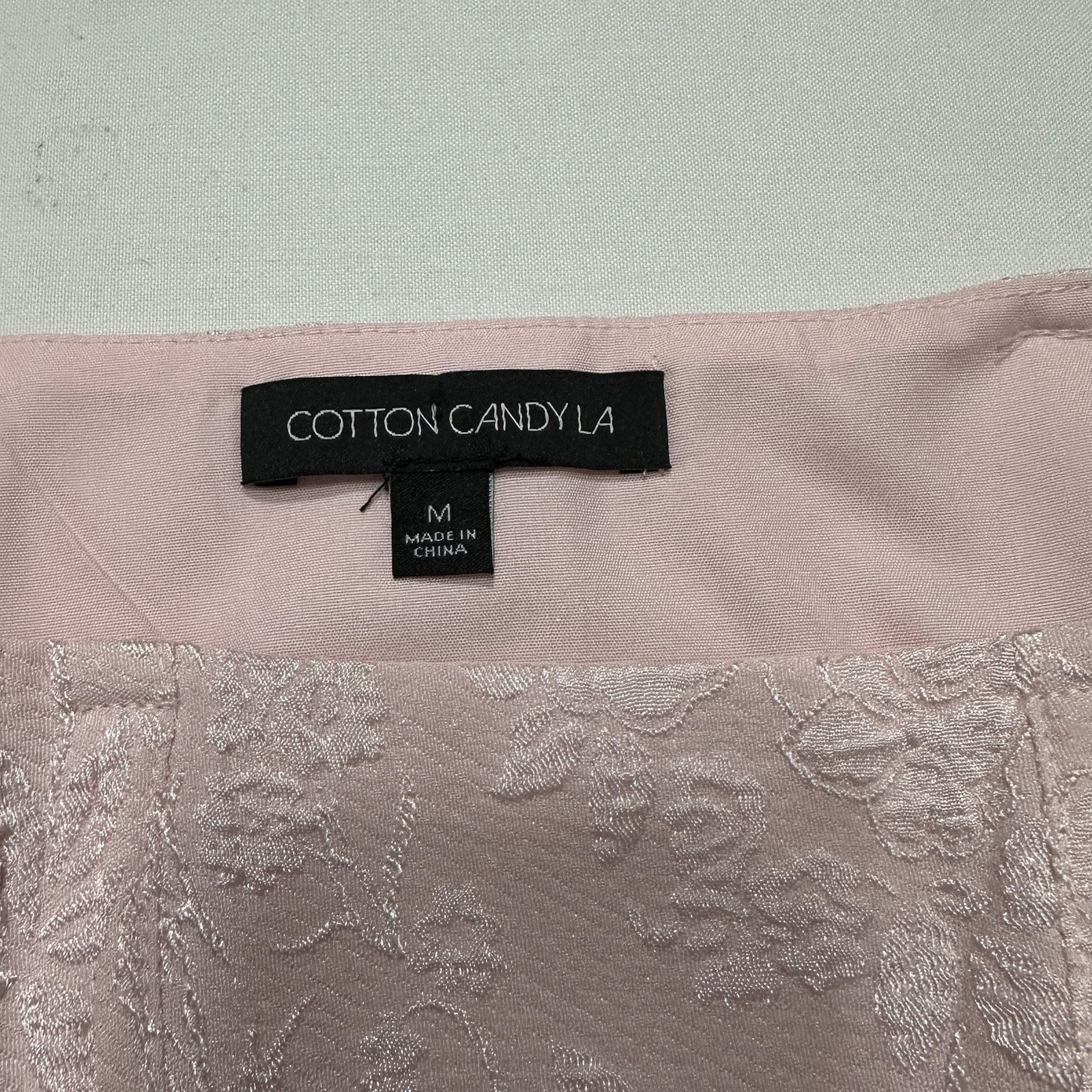 Cotton Candy LA Pink Light Pink Cropped Halter Top size M coquette fairy