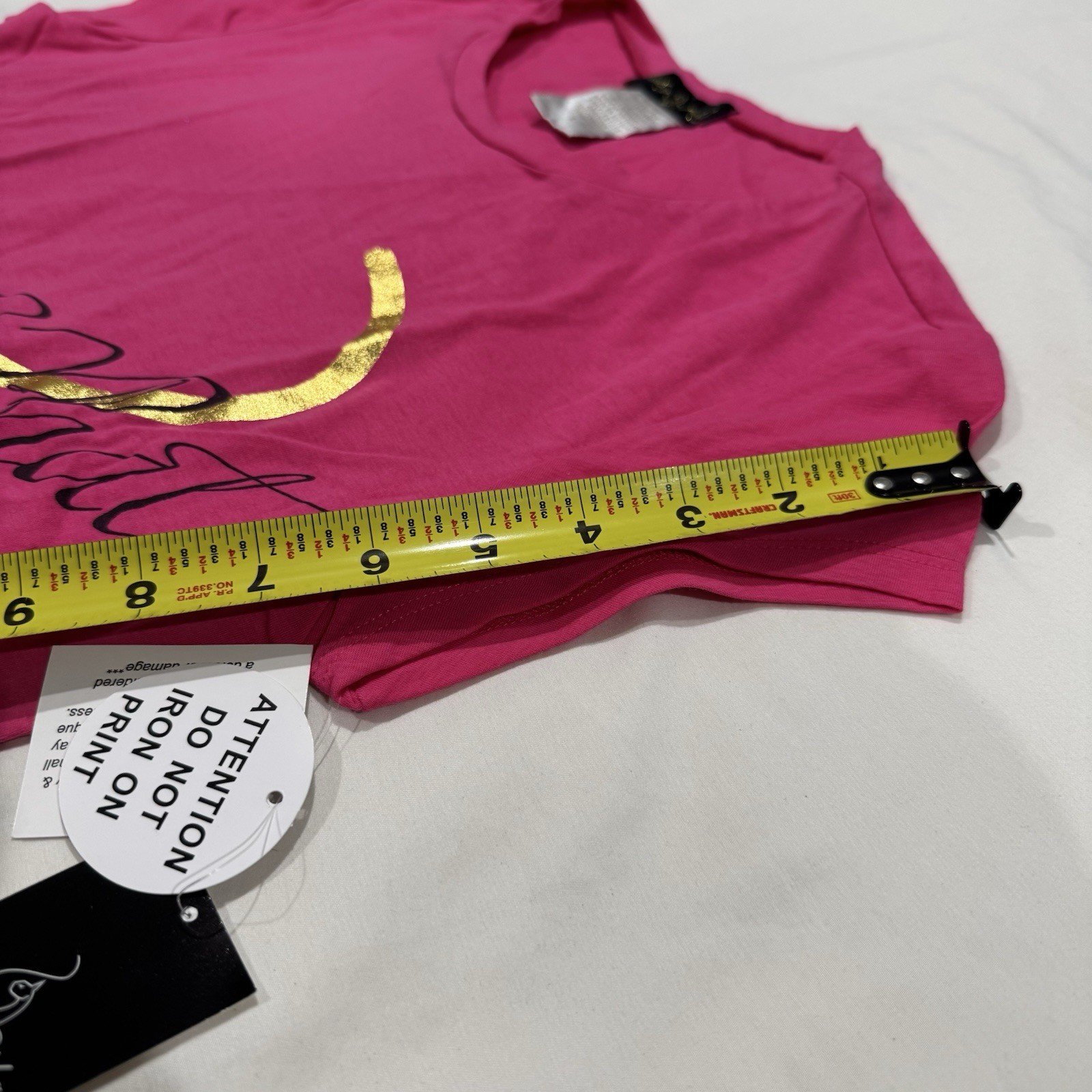 Baby Phat Jean CO Hot Pink Short Sleeve Shirt Size L NWT