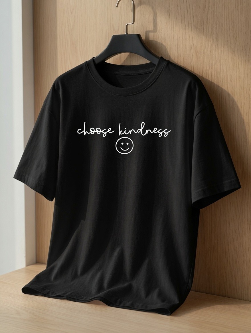 Choose Kindness Smiley Face T-Shirt | Positive Vibes Inspirational Tee
