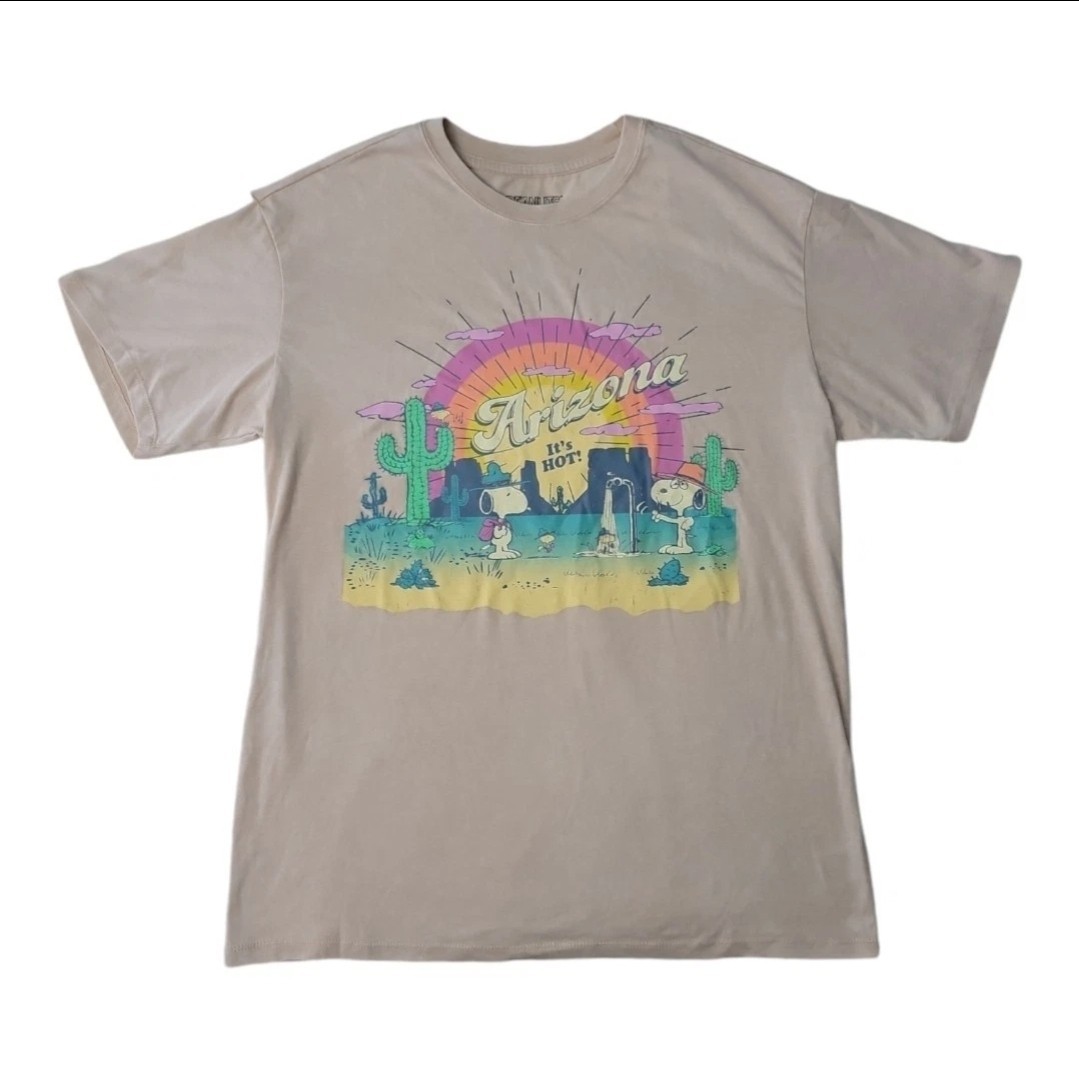 Women’s Retro Character Arizona Soft Comfortable Jersey Fabric Tee Snoopy XS