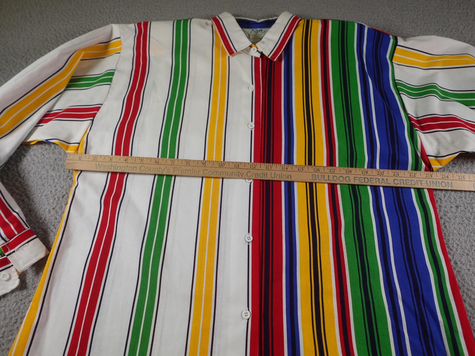 Vintage Roper Western Shirt Women XL Multicolor Striped Cowgirl Rodeo Ranch 90s