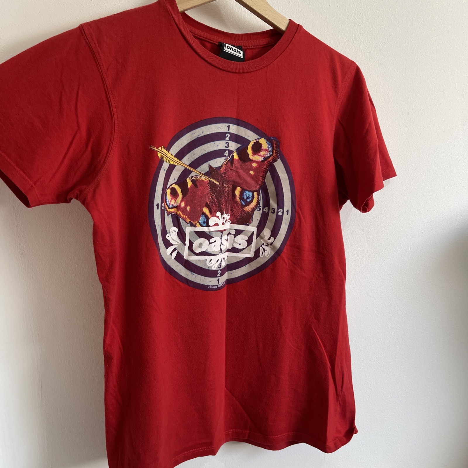 Oasis 2009 Summer Tour Official T-Shirt, Size Small Approx UK 8-12 Band, RARE