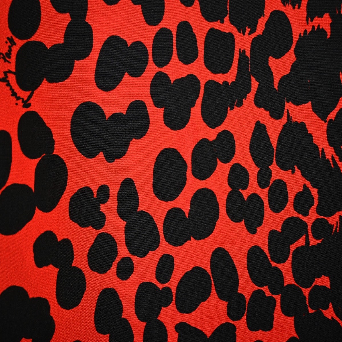 Givenchy Paris Red Black Animal Print Silk Top Size 38 Approx US 6