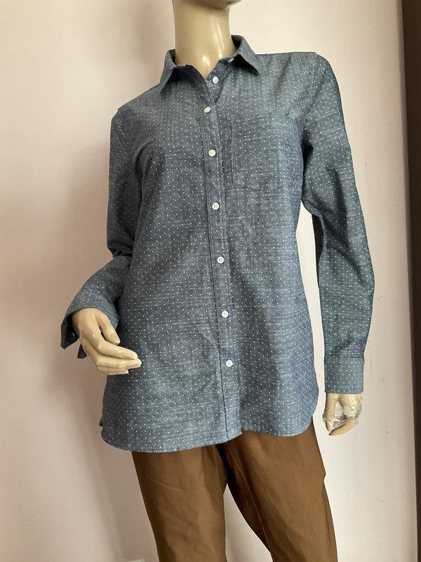 Women Banana Republic Shirt Grey Polyester 36 / S