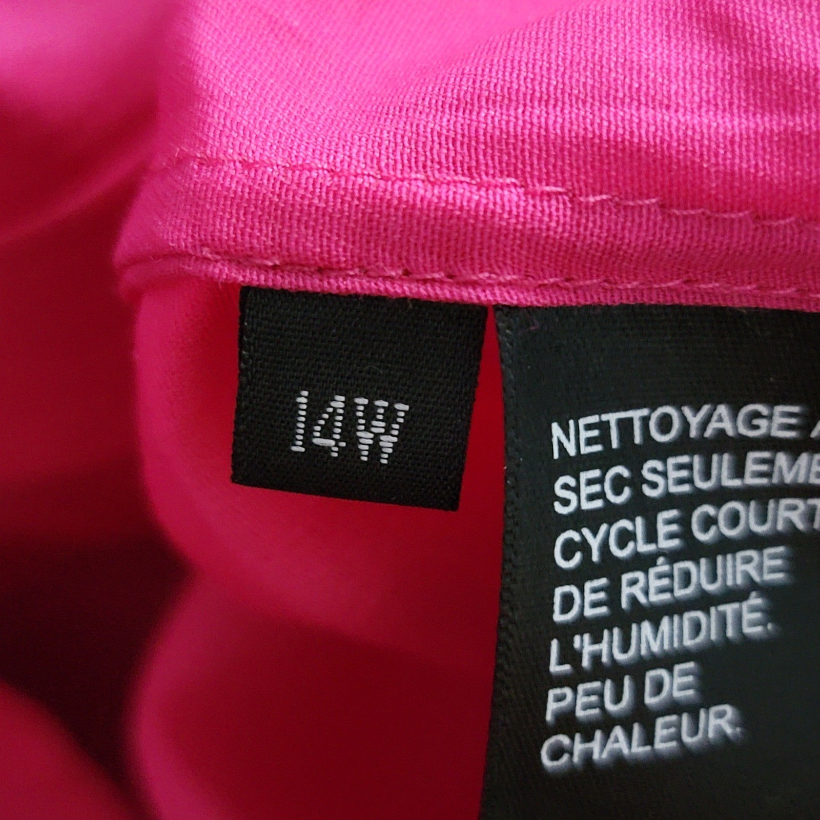 Doncaster Collection Hot Pink Button Down Shirt Oversized Womens 14W