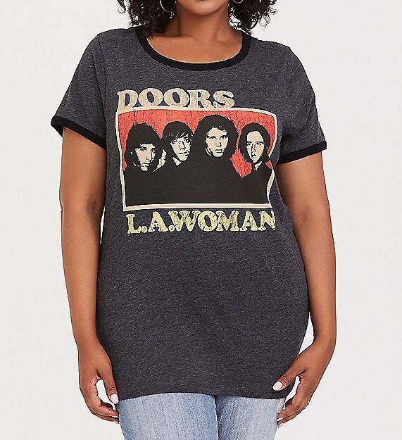 Torrid THE DOORS Women’s Girls Plus Size Ringer T-Shirt NEW Licensed & Official