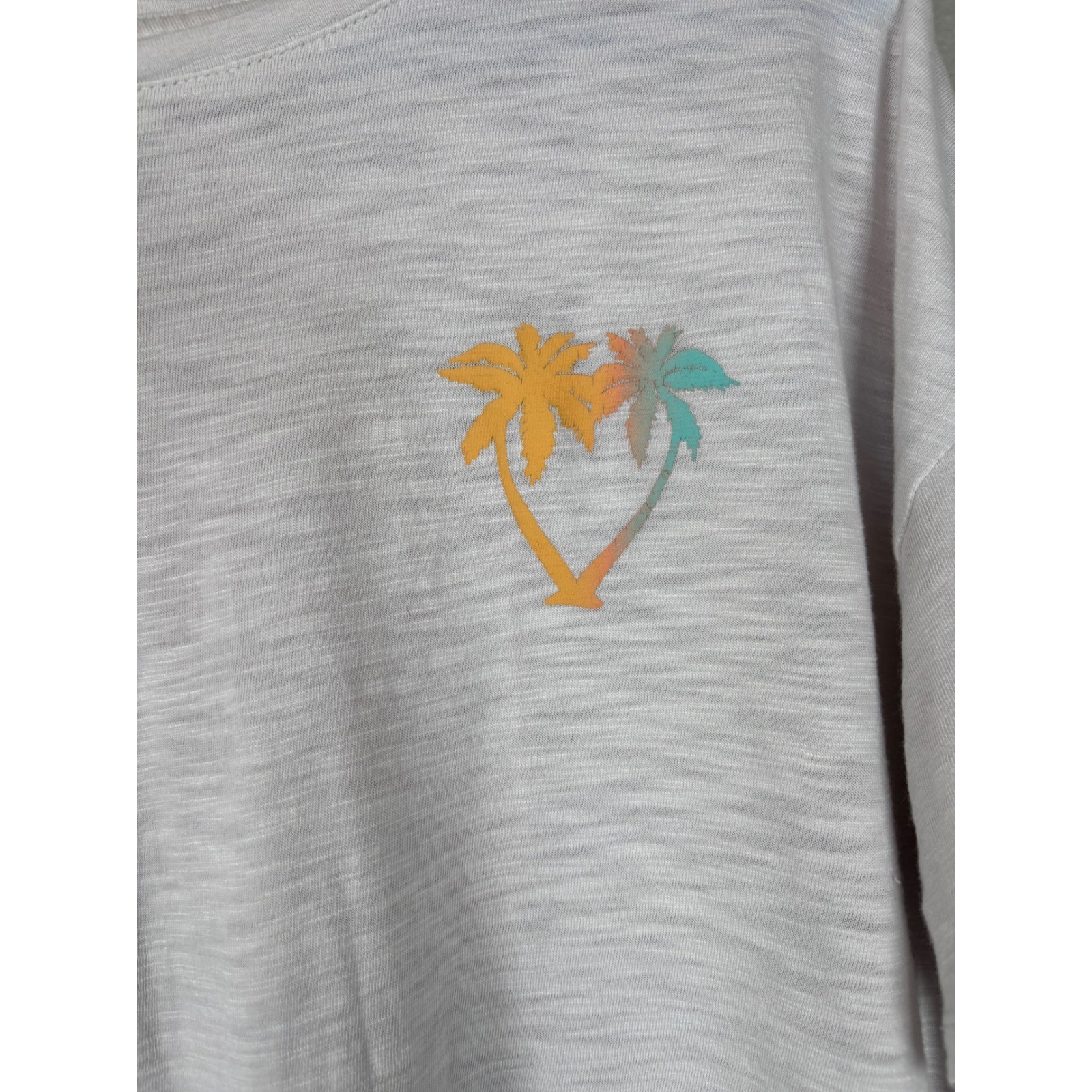 Old Navy The Easy Tee Women’s Large Summer of Love Palm Tree Graphic Tee Shirt
