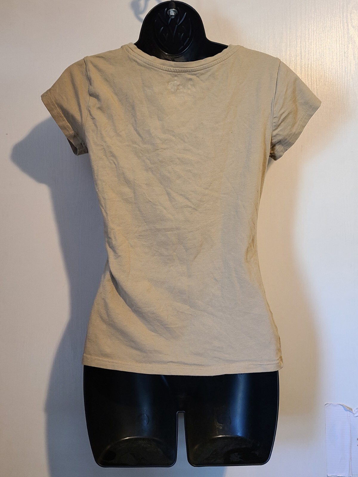 Aveto Juniors Casual T Shirt Short Sleeve Light Tan Size L