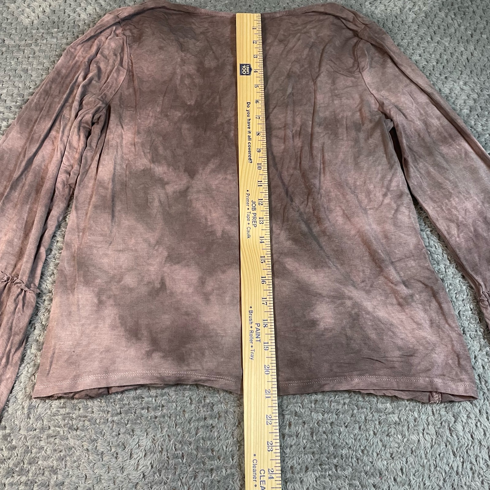 American Eagle Soft & Sexy Tie Dye Wrap Top Size L Bell Sleeve Fairy Festival