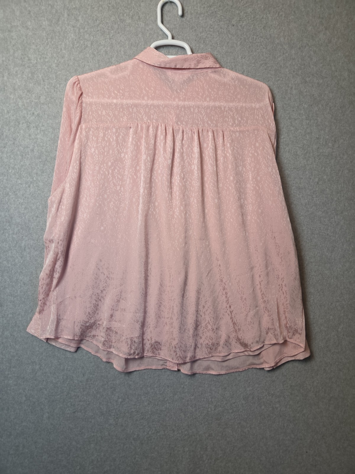LC Lauren Conrad Pink Floral LS Lined Button Up Blouse Women’s Plus 2X