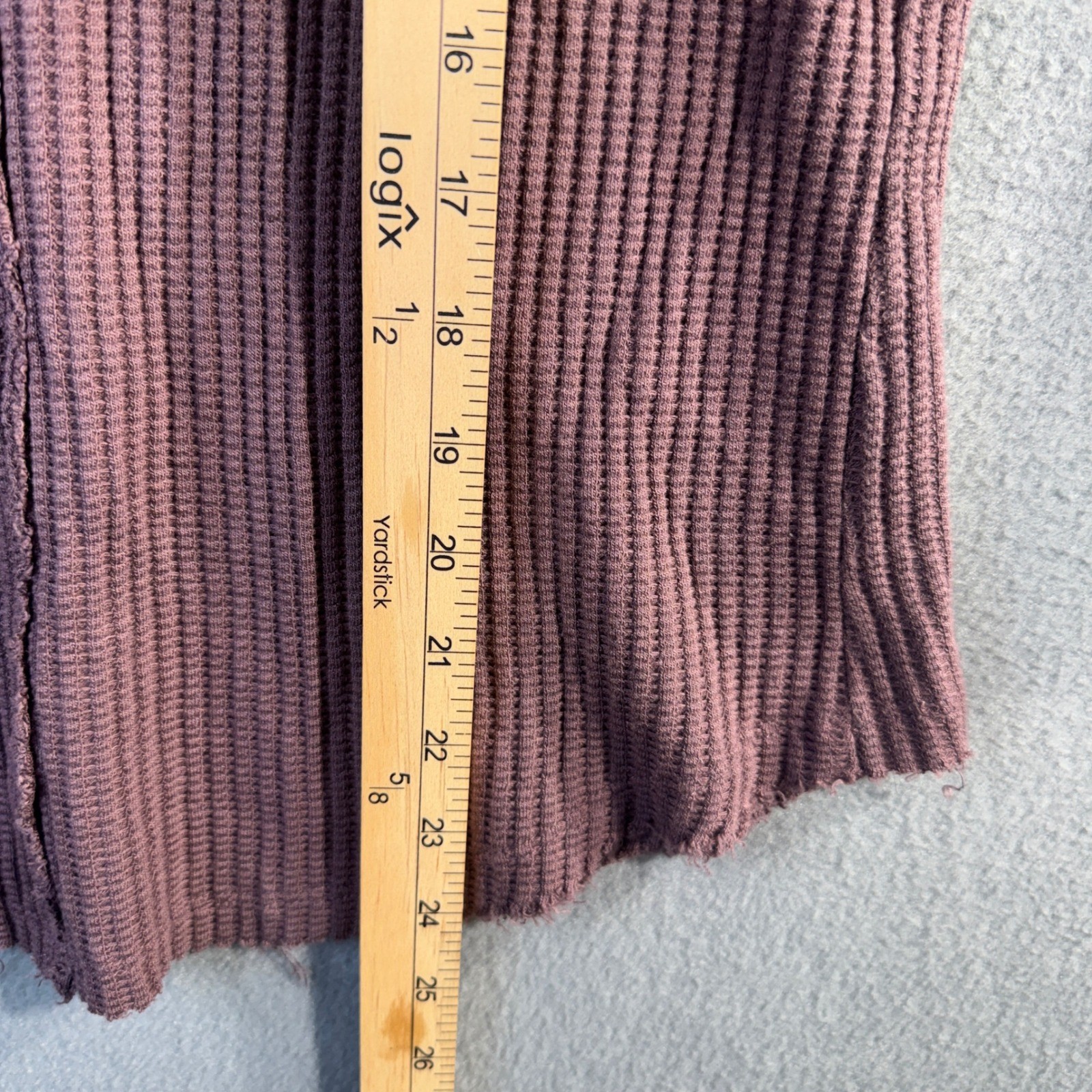 Faherty Legend Apres Waffle Henley Purple Pima Cotton Modal Top WKF2410-HKB