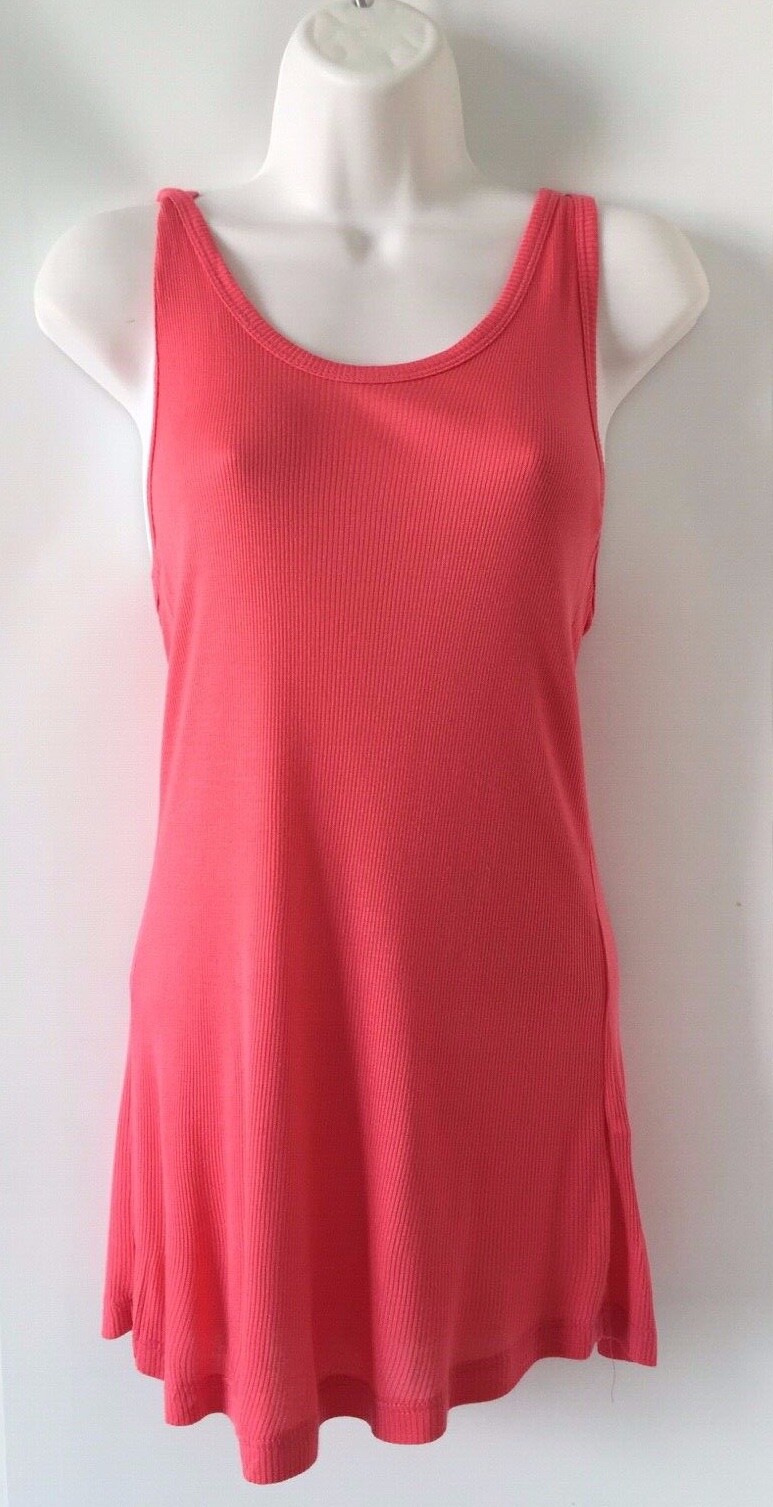 NWT ZARA Woman PINK STRAPPY TOP Ribbed Viscose Sleeveless Size M O1355