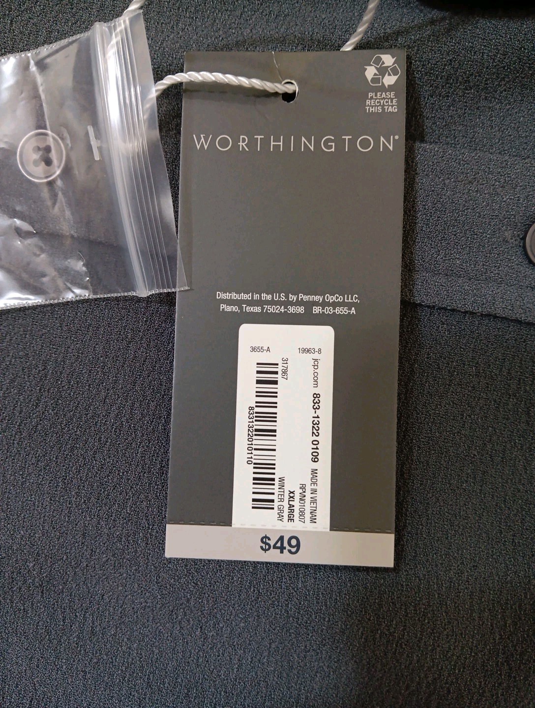 Worthington long-sleeve women’s top in size XXL.
