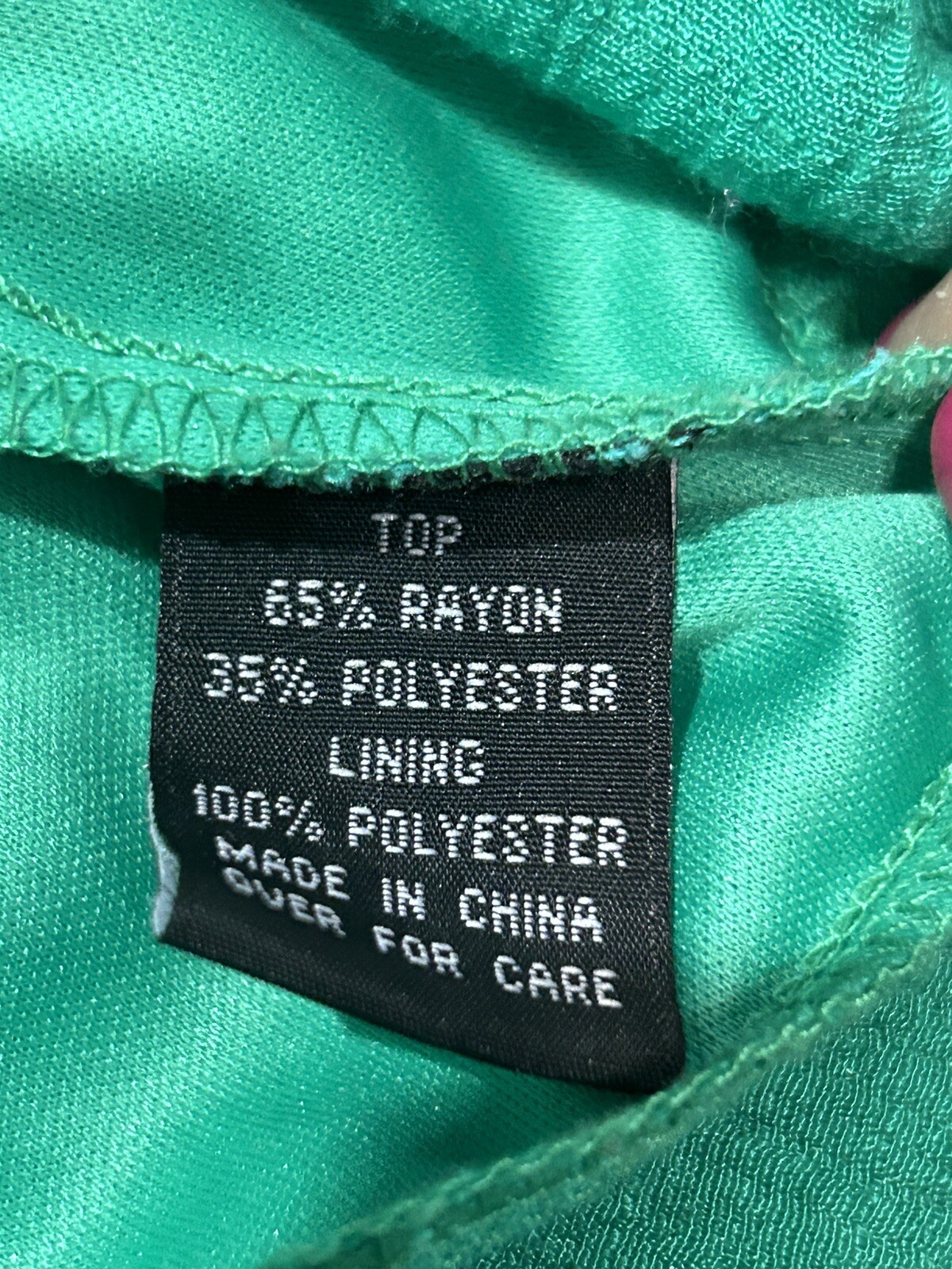 B Design Womens Shirt Size Large Green Lined Lightweight Flowy Classic
