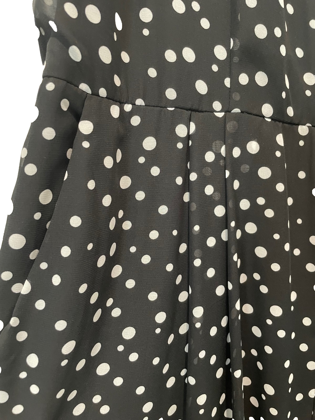 Torrid Poka Dot Pant Jumper White Ruffle V Neckline Size 16
