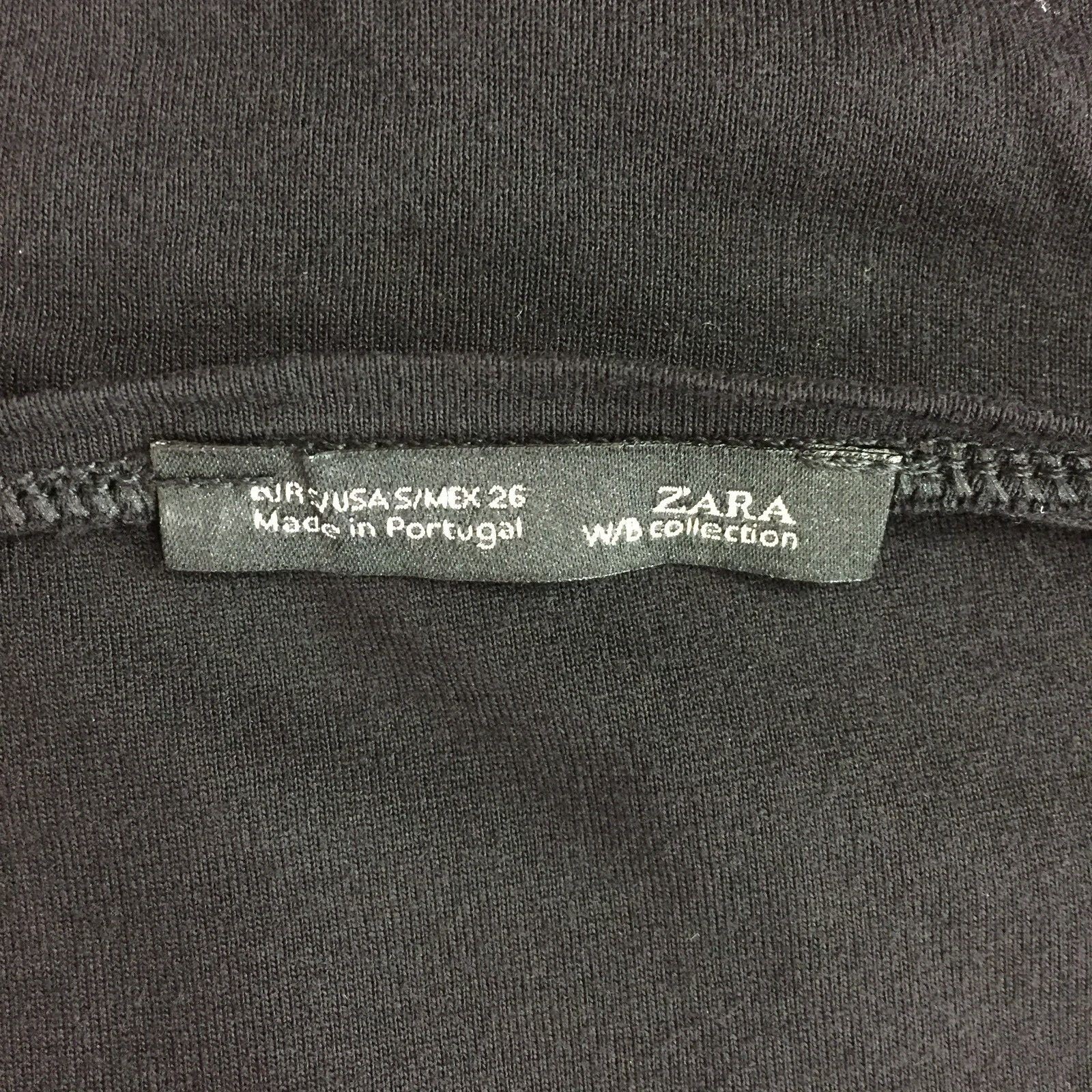 ZARA W&B Collection Men’s sz Small Black Silver Studded Shoulder Straps Top