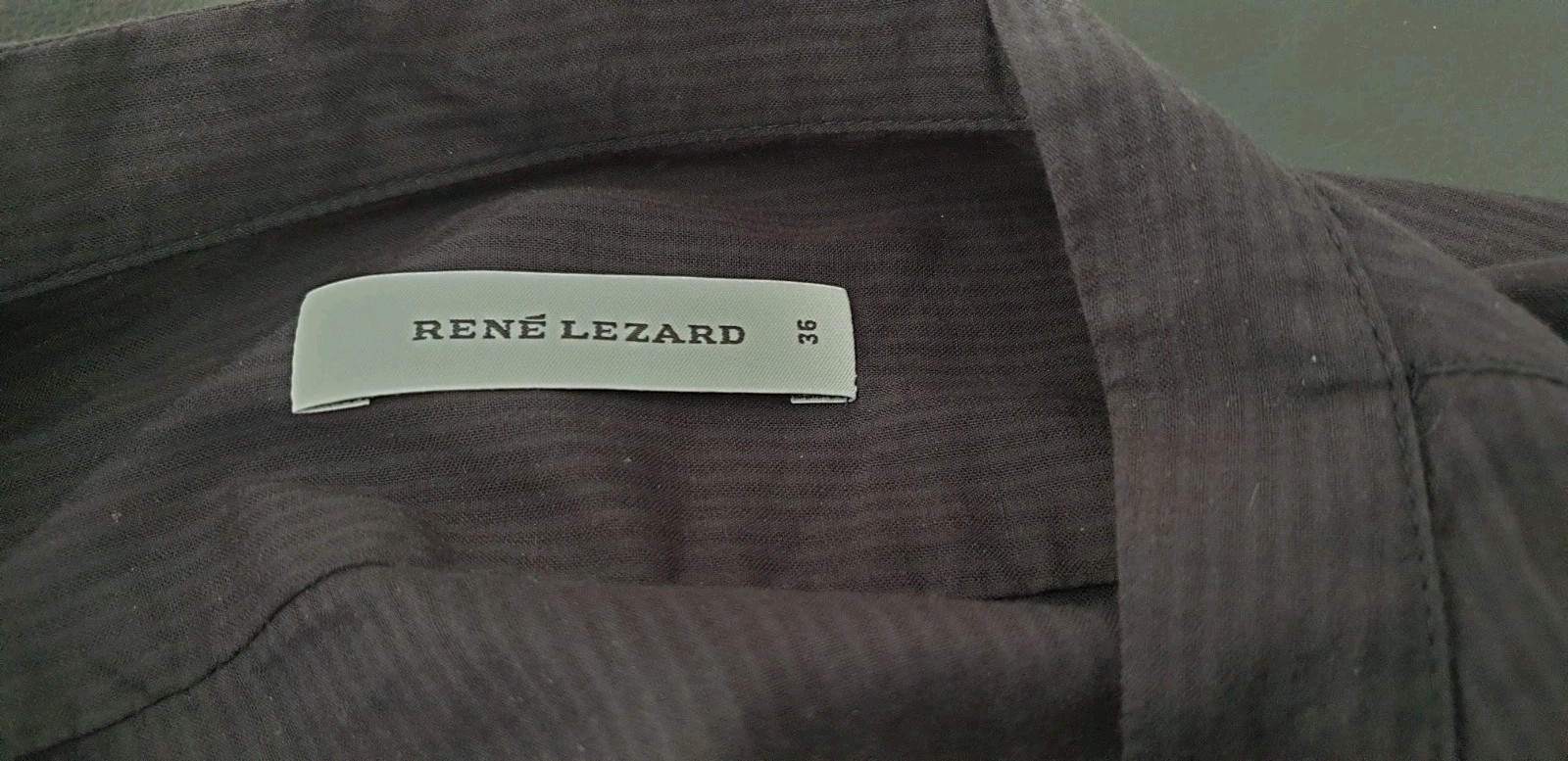 Rene Lezard Black Blouse Size 36