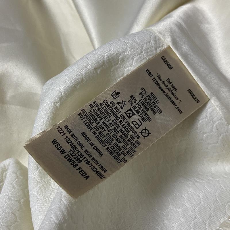Women Ted Baker shirt beige polyester 40/L/48