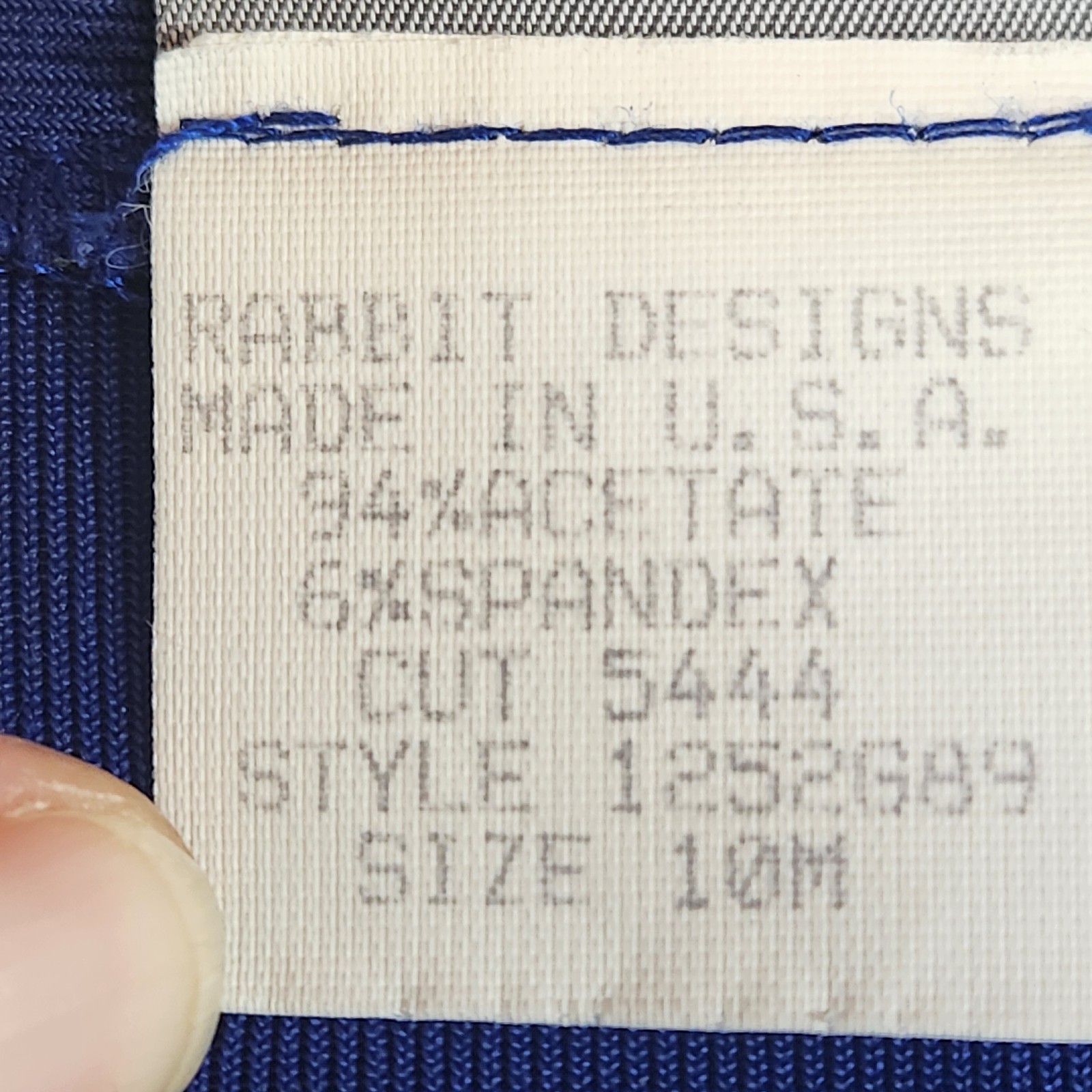 Rabbit Rabbit Rabbit Tunic Blouse Shirt Size 10M Blue Button Long Sleeve