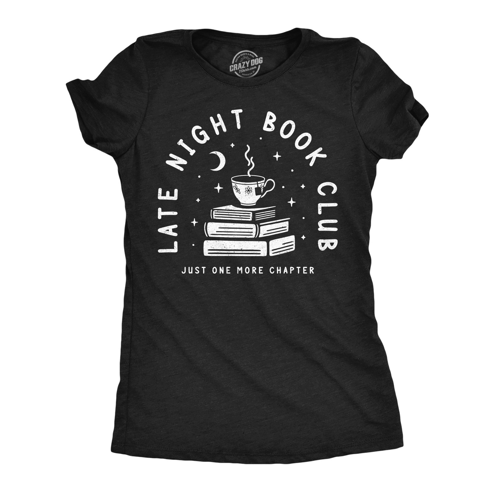 Womens Funny T Shirts Late Night Book Club Sarcastic Nerdy Reading Tee For