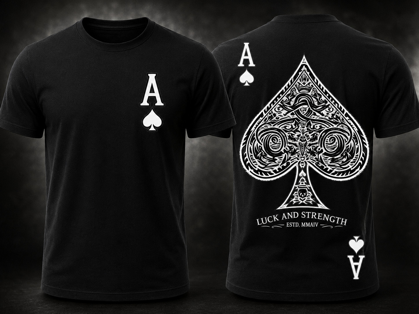ACE two Sided Design 3XLt Black HW T Custom Here Tee Shirts Customized
