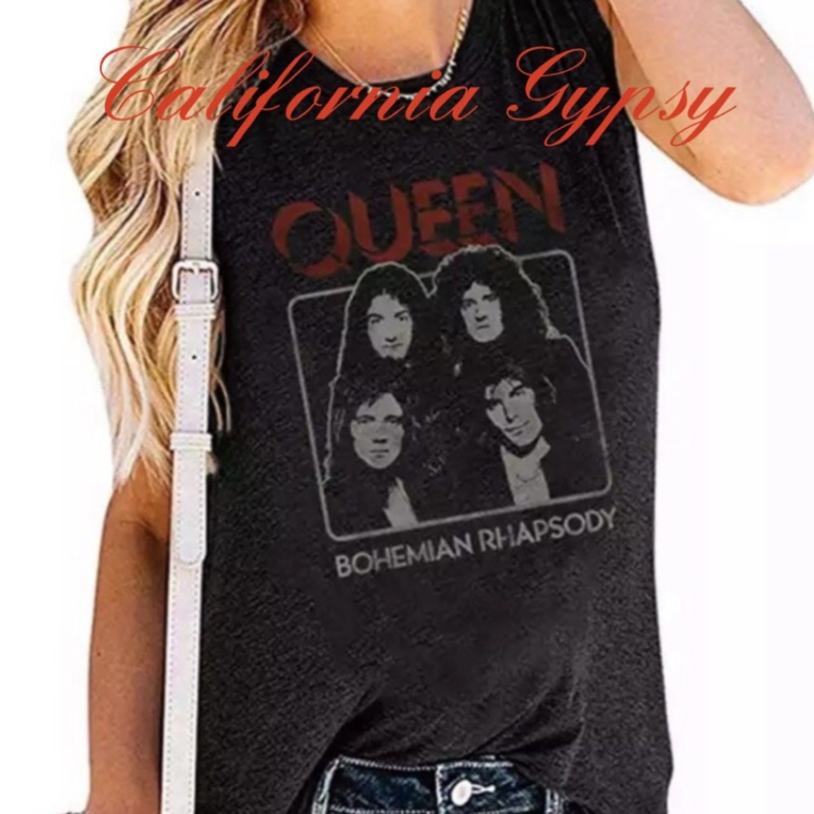JUST IN🎉Queen Retro Vintage Music Band Tank top