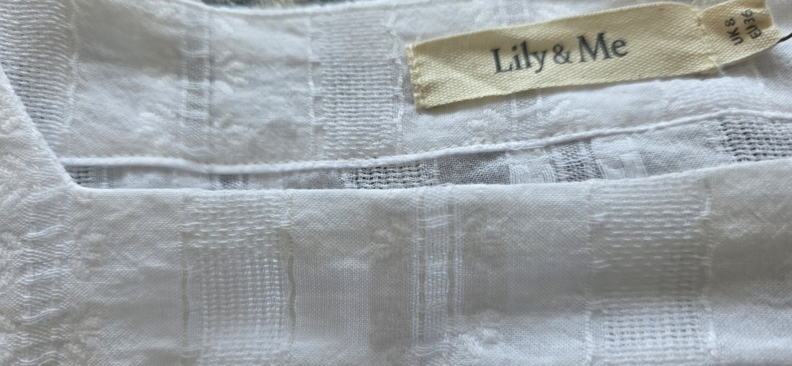 Pretty Lily & Me Poppy Pintuck Top, White Stripe UK10 BNWT #SummerReady Free P&P