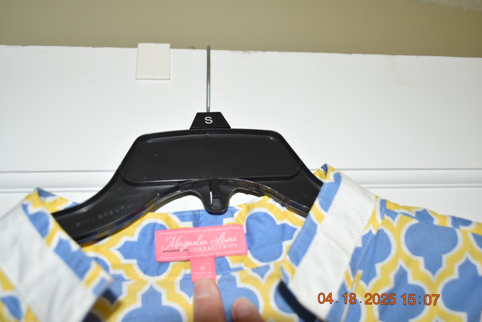 Magnolia Lane Collection Masters Pattern 3/4 sleeve Golf Tunic Shirt Med – EUC